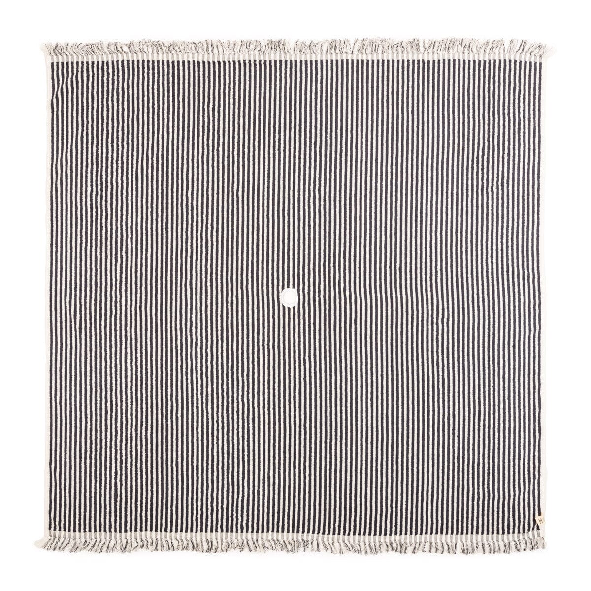 The Beach Blanket - Lauren's Navy Stripe Beach Blanket Business & Pleasure Co 