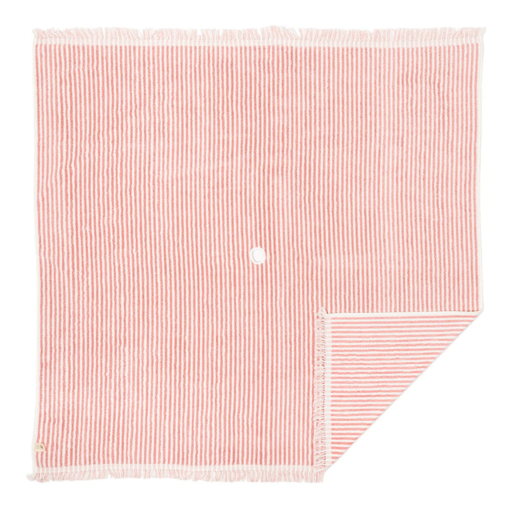 The Beach Blanket - Lauren's Pink Stripe Beach Blanket Business & Pleasure Co 
