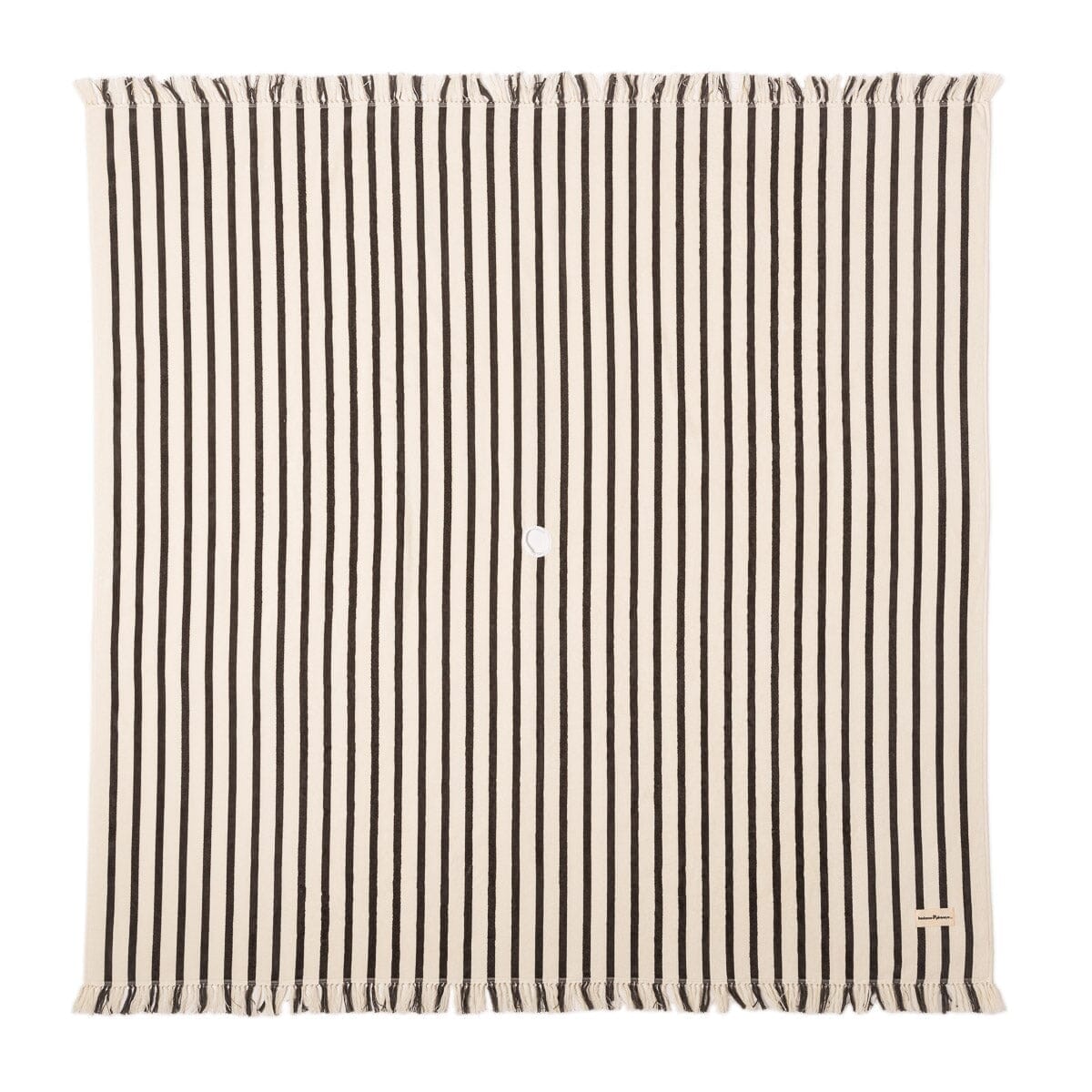 Monaco Black Stripe Beach Blanket