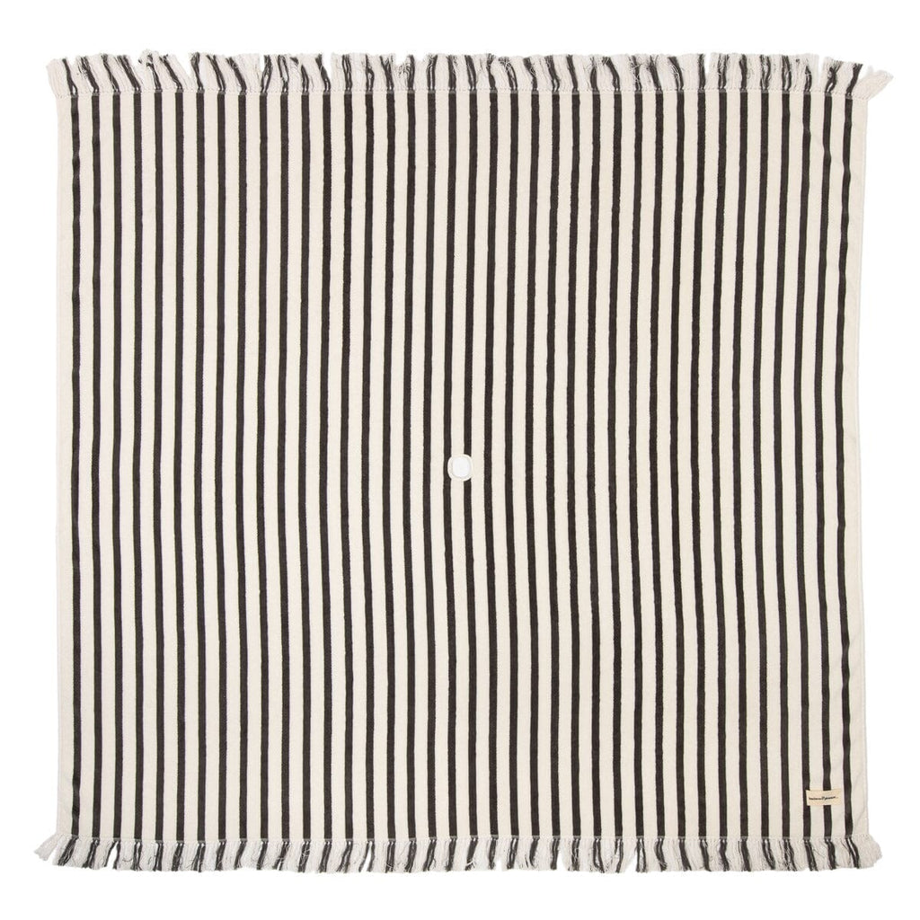 The Beach Blanket - Monaco Black Stripe Beach Blanket Business & Pleasure Co. 