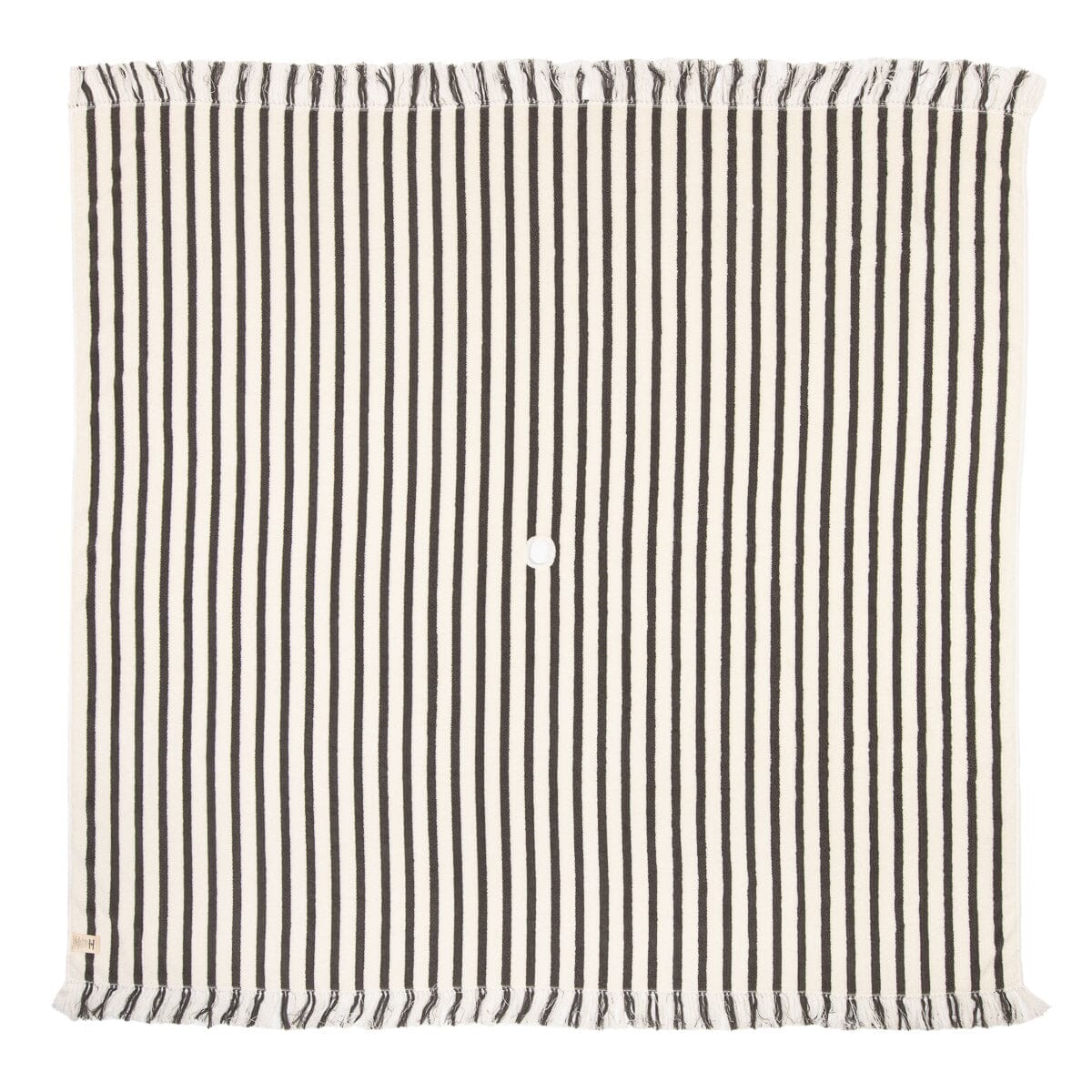 The Beach Blanket - Monaco Black Stripe Beach Blanket Business & Pleasure Co. 