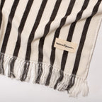 The Beach Blanket - Monaco Black Stripe Beach Blanket Business & Pleasure Co. 