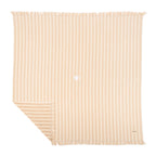 The Beach Blanket - Monaco Natural Stripe Beach Blanket Business & Pleasure Co 