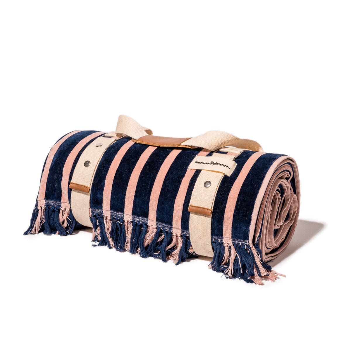 The Beach Blanket Monaco Navy And Pink Stripe Business & Pleasure Co.