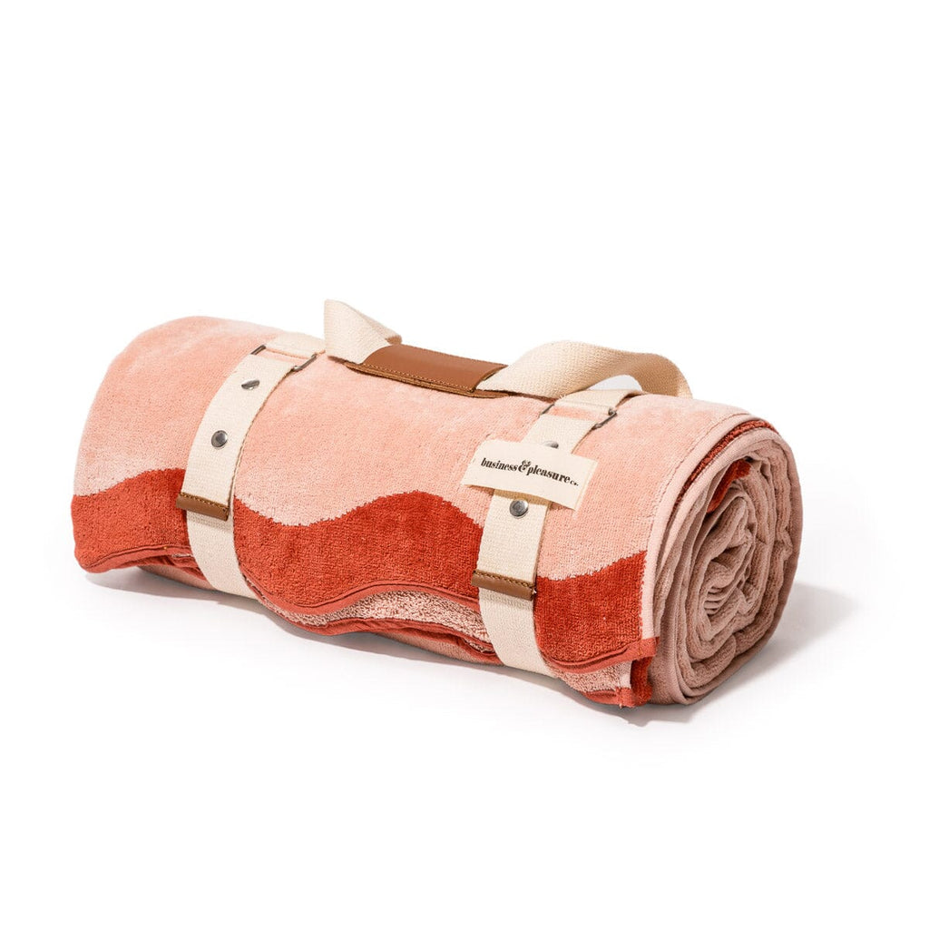 The Beach Blanket - Rivie Pink Beach Blanket Business & Pleasure Co 
