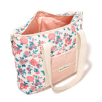 The Cooler Tote Bag - Paisley Bay Palm Pink Cooler Tote Business & Pleasure Co. 