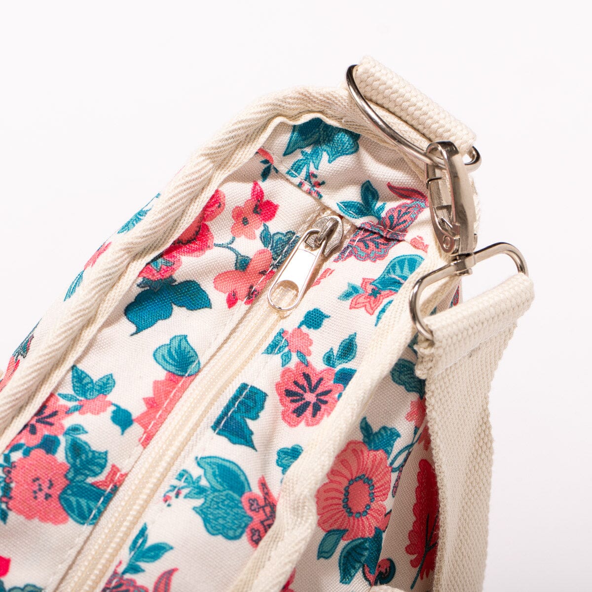 The Cooler Tote Bag - Paisley Bay Palm Pink Cooler Tote Business & Pleasure Co. 