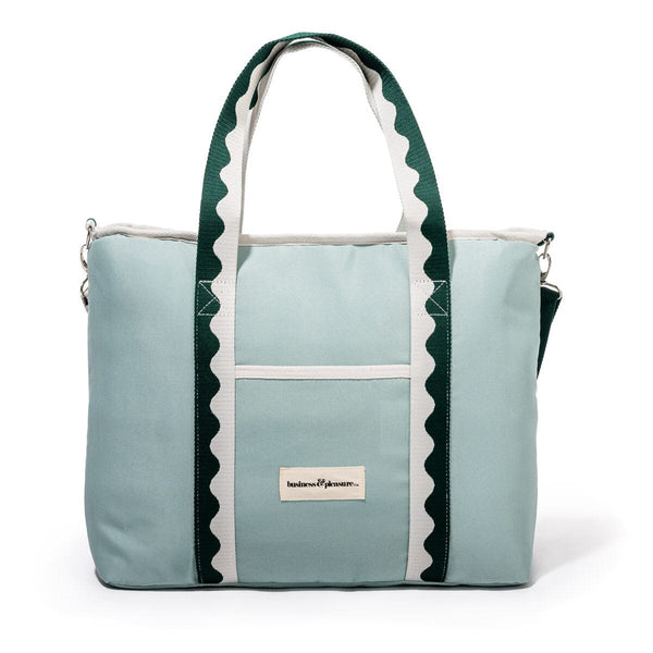 The Holiday Cooler Tote Bag - Rivie Green | Business & Pleasure Co.