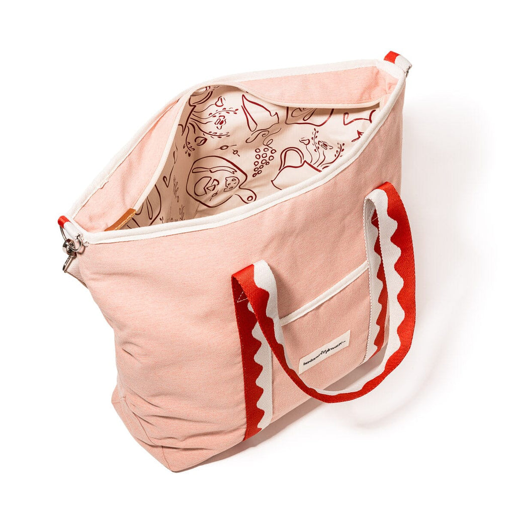The Premium Cooler Tote Bag - Rivie Pink Cooler Tote Business & Pleasure Co. 