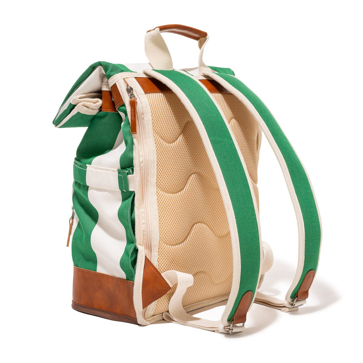 The Backpack Cooler - Crew Canyon Green Stripe Backpack Cooler Business & Pleasure Co. 