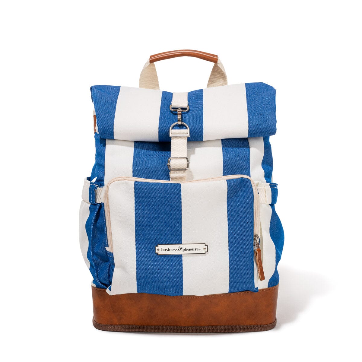 Product image of The Backpack Cooler - Crew Mediterranean Blue Stripe Backpack Cooler Business & Pleasure Co. 