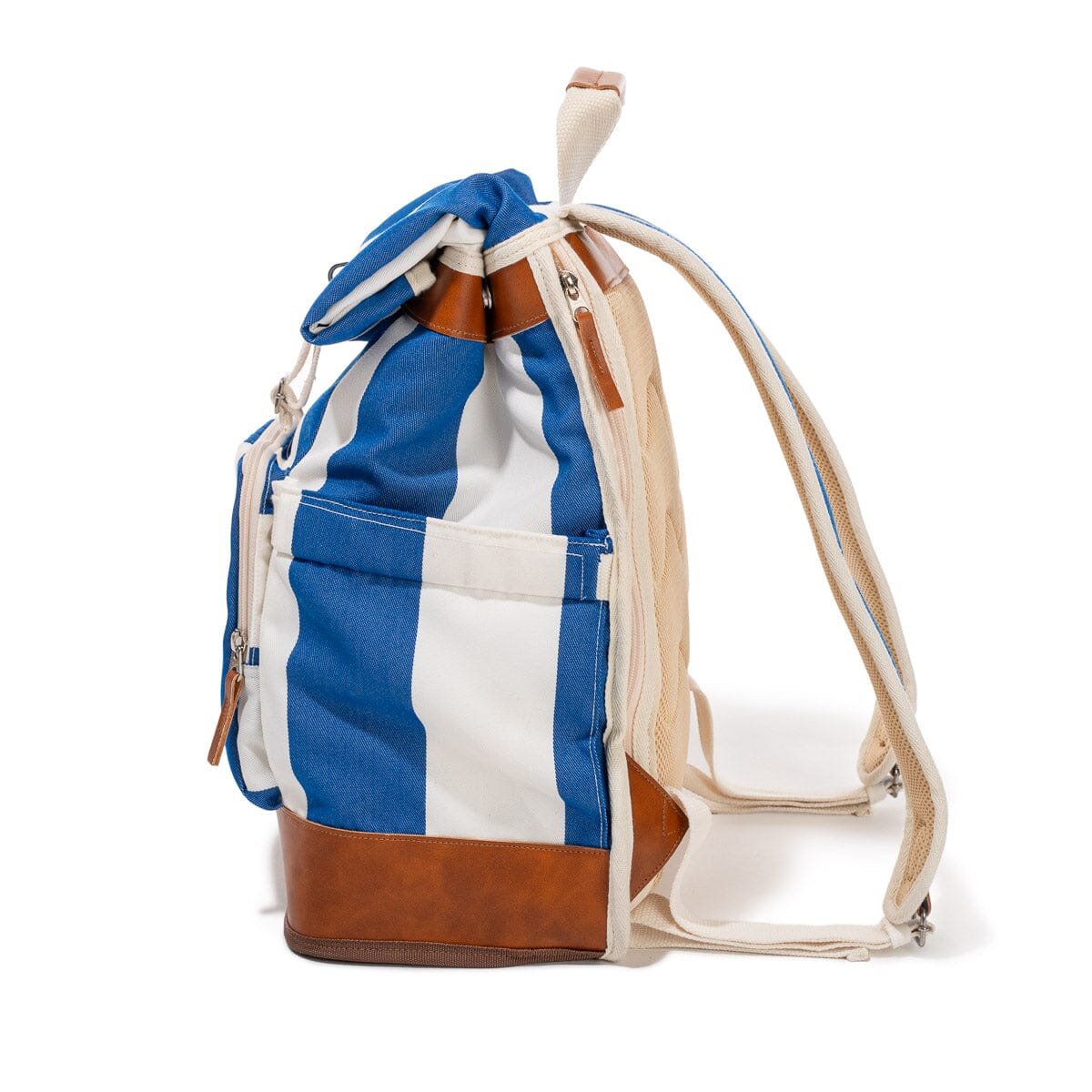 The Backpack Cooler - Crew Mediterranean Blue Stripe Backpack Cooler Business & Pleasure Co. 