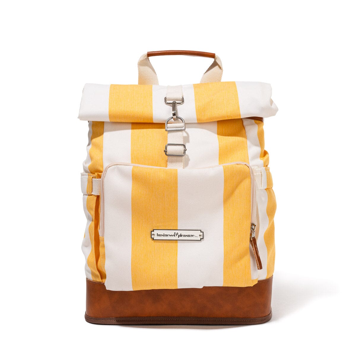 Product image of The Backpack Cooler - Crew Mimosa Yellow Stripe Backpack Cooler Business & Pleasure Co. 