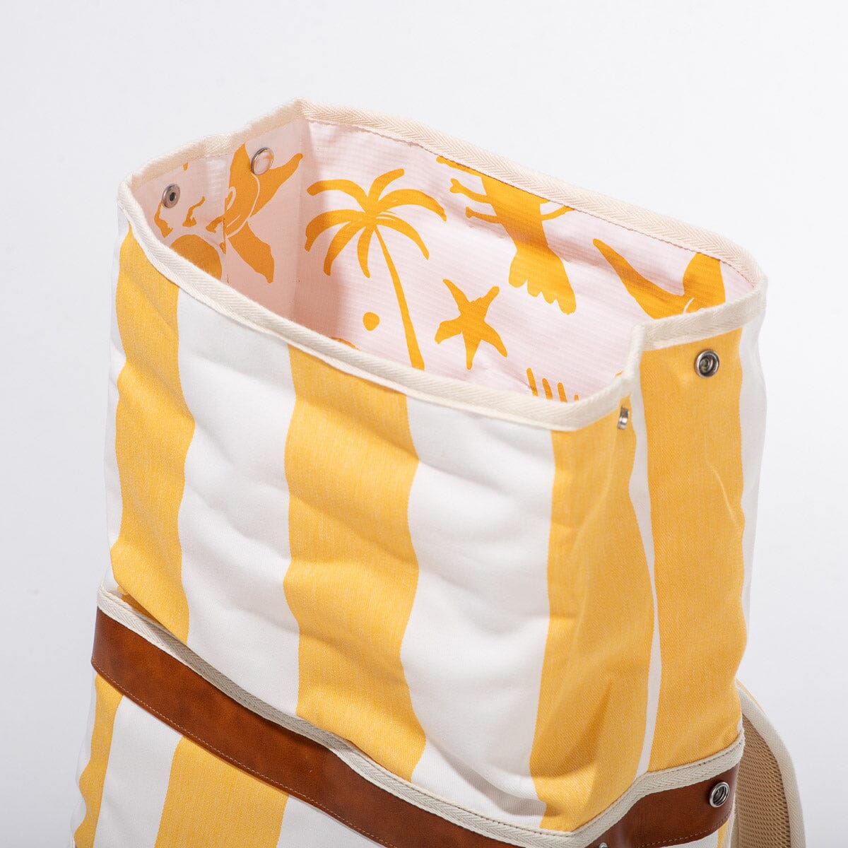 The Backpack Cooler - Crew Mimosa Yellow Stripe Backpack Cooler Business & Pleasure Co. 