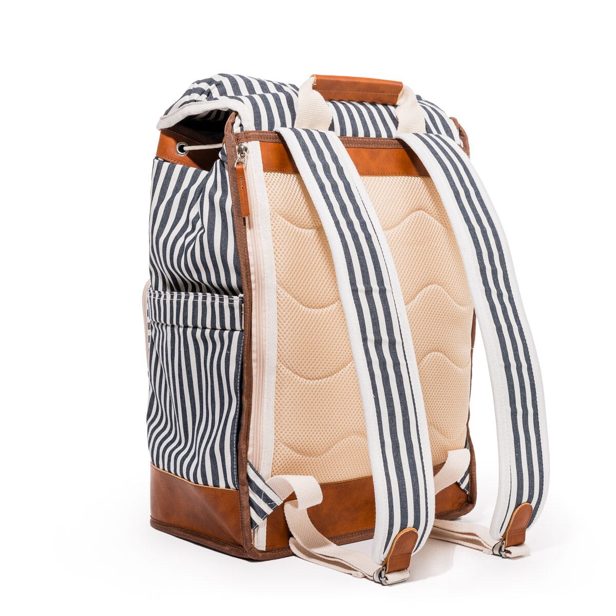 The Backpack Cooler - Laurens Navy Stripe Backpack Cooler Business & Pleasure Co 