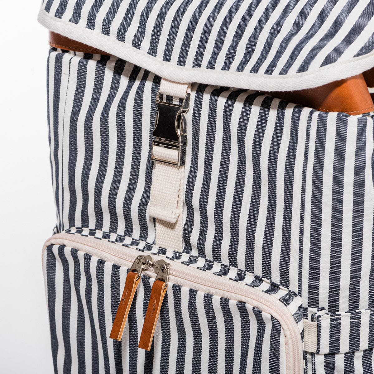 The Backpack Cooler - Laurens Navy Stripe Backpack Cooler Business & Pleasure Co 