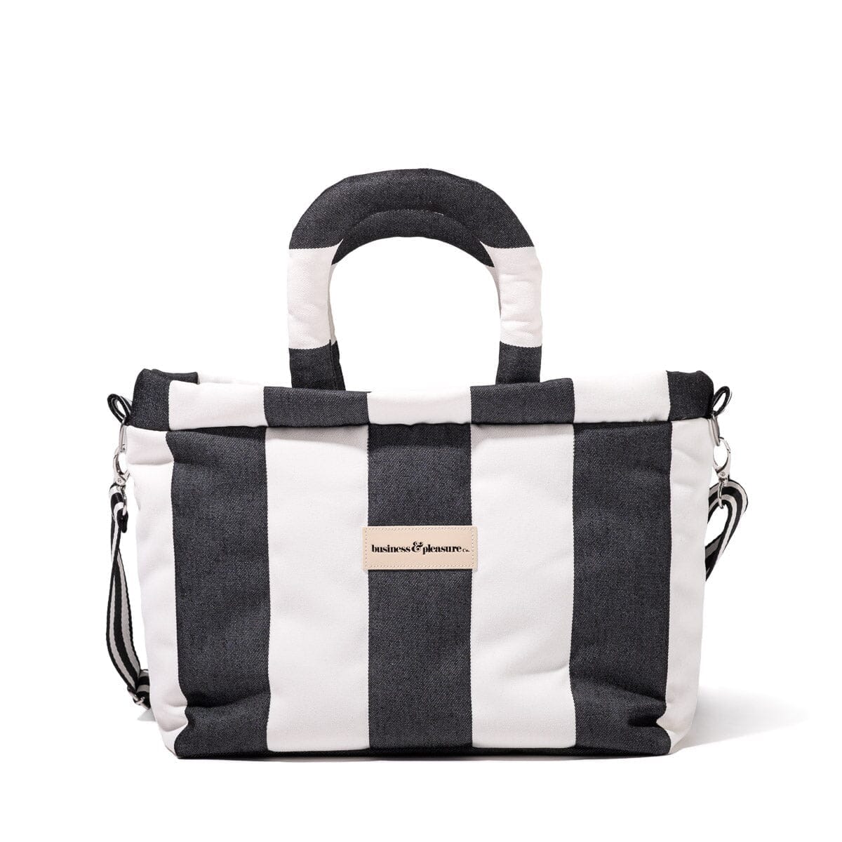 The Cloud Cooler Tote Bag - Crew Vintage Black Stripe Cloud Cooler Tote Bag Business & Pleasure Co. 