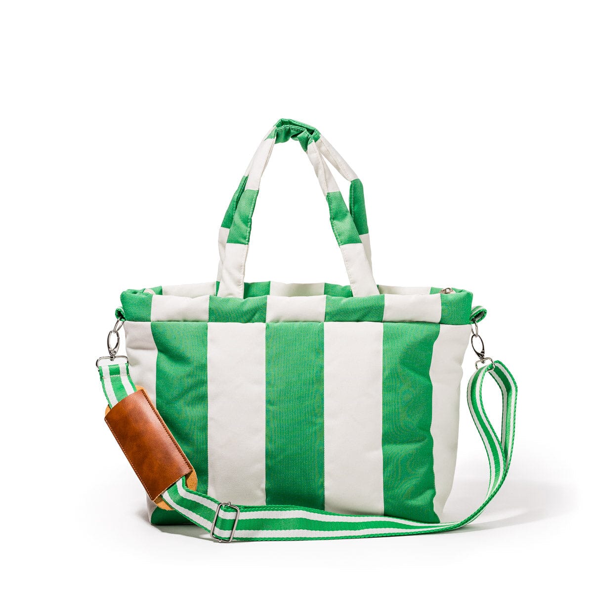 The Cloud Cooler Tote Bag - Crew Canyon Green Stripe Cloud Cooler Tote Bag Business & Pleasure Co. 