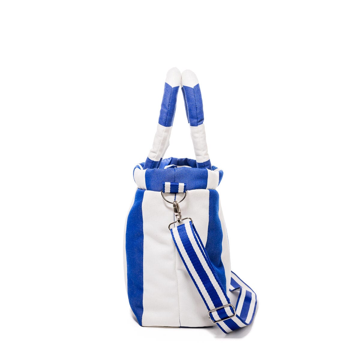 The Cloud Cooler Tote Bag - Crew Mediterranean Blue Stripe Cloud Cooler Tote Bag Business & Pleasure Co. 