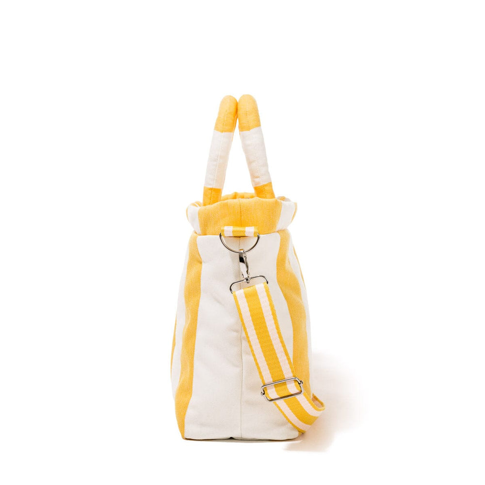 Striped Cooler Bag - Coral/Yellow main image 1