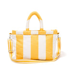 The Cloud Cooler Tote Bag - Crew Mimosa Yellow Stripe Cloud Cooler Tote Bag Business & Pleasure Co. 