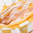The Cloud Cooler Tote Bag - Crew Mimosa Yellow Stripe Cloud Cooler Tote Bag Business & Pleasure Co. 
