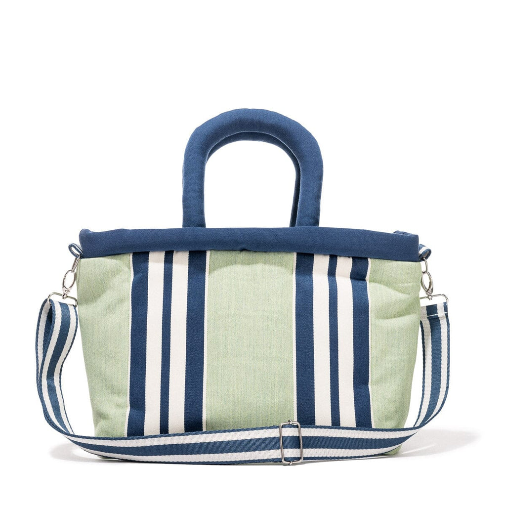 The Cloud Cooler Tote Bag x Julia Berolzheimer in Green Stripes B&P Co. x Julia Berolzheimer 