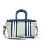 The Cloud Cooler Tote Bag x Julia Berolzheimer in Green Stripes B&P Co. x Julia Berolzheimer 
