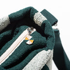 The Cloud Cooler Tote Bag - Terry Green Stripe Cloud Cooler Tote Bag Business & Pleasure Co. 