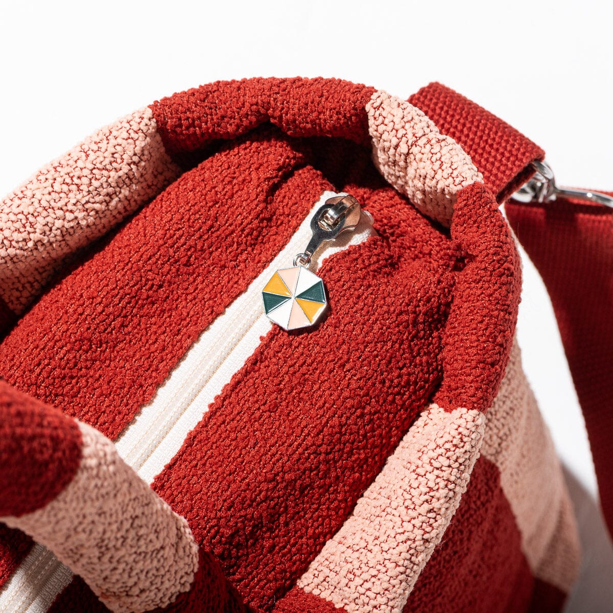 The Cloud Cooler Tote Bag - Terry Terracotta Stripe Cloud Cooler Tote Bag Business & Pleasure Co. 