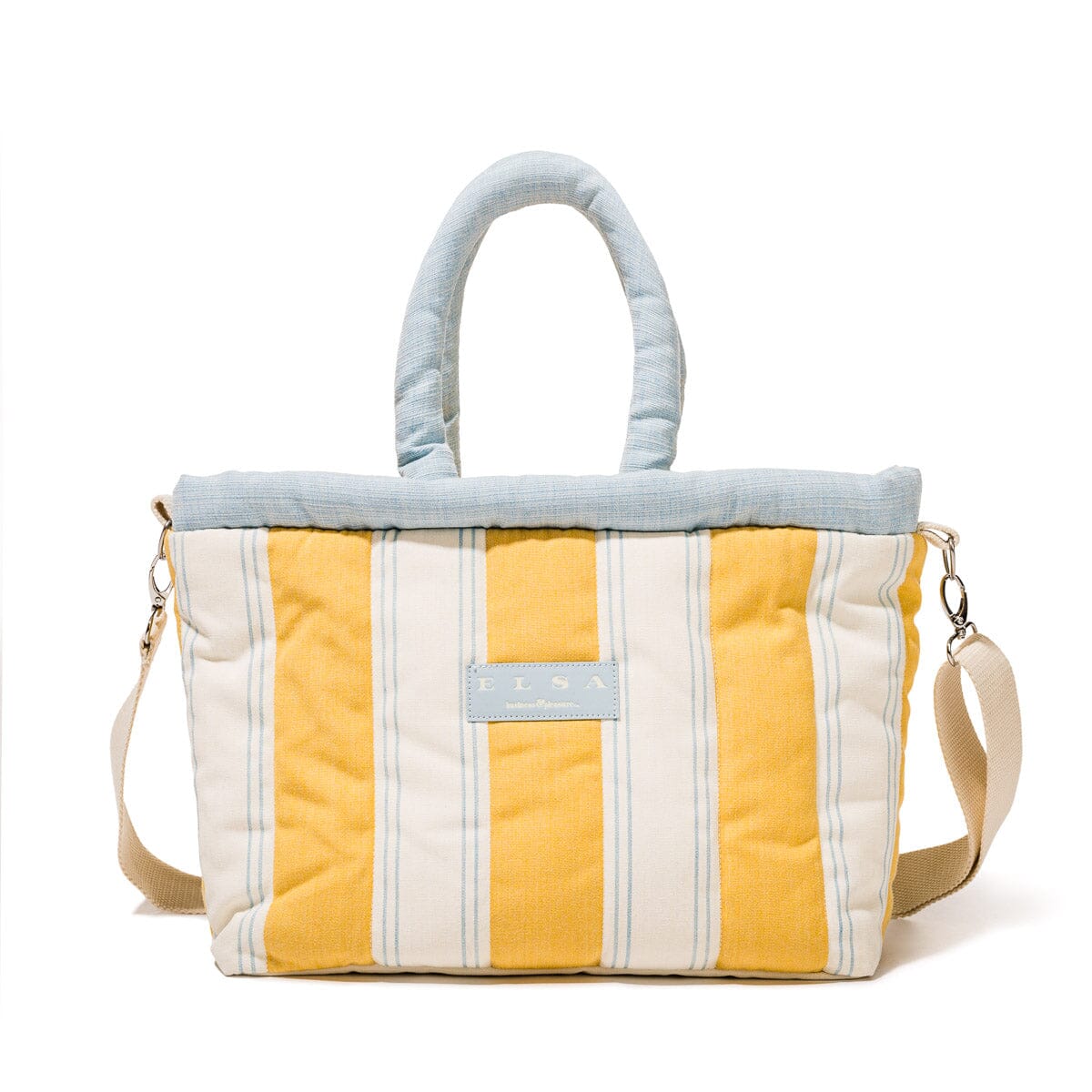 Product image of The Cloud Cooler Tote Bag - Tuuli Stripe Yellow Cloud Cooler Tote Bag Business & Pleasure Co. 