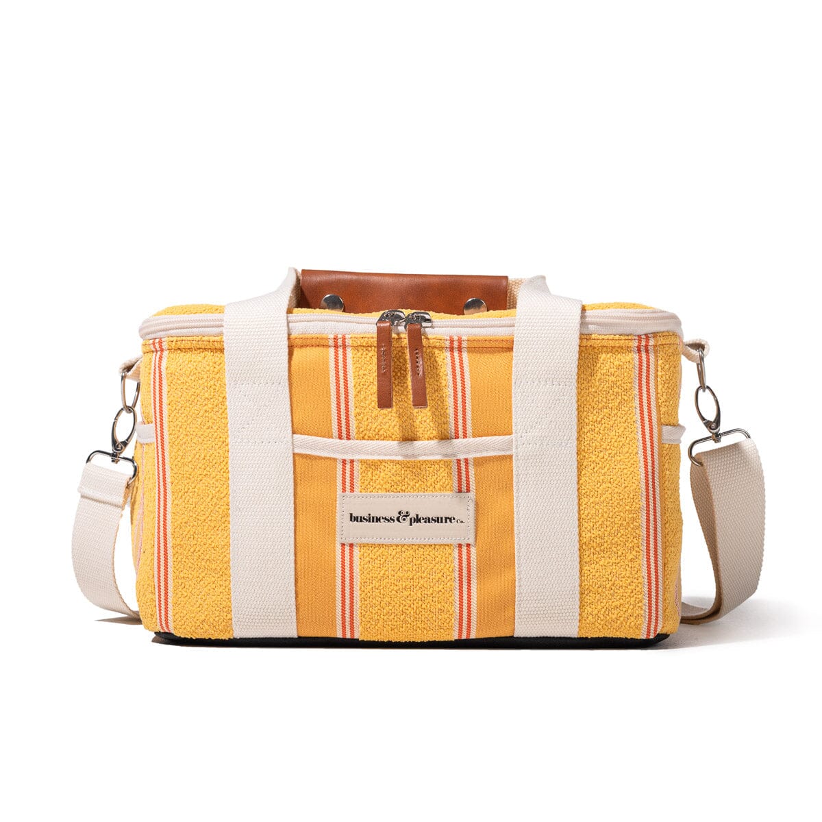 The Premium Cooler Bag Premium Cooler Business & Pleasure Co. Bistro Papaya Stripe 