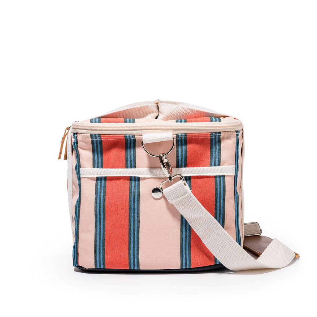 The Premium Cooler Bag - Bistro Dusty Pink Stripe Premium Cooler Business & Pleasure Co 