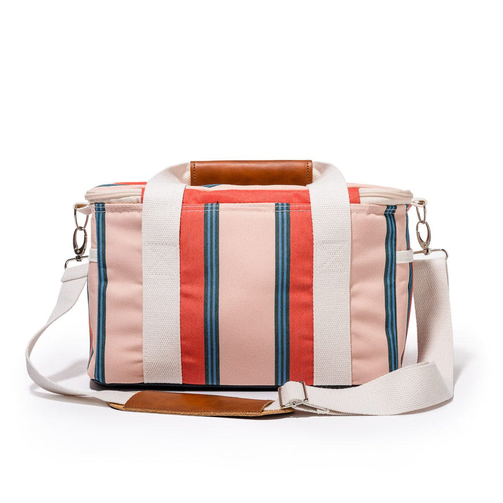 The Premium Cooler Bag - Bistro Dusty Pink Stripe Premium Cooler Business & Pleasure Co 