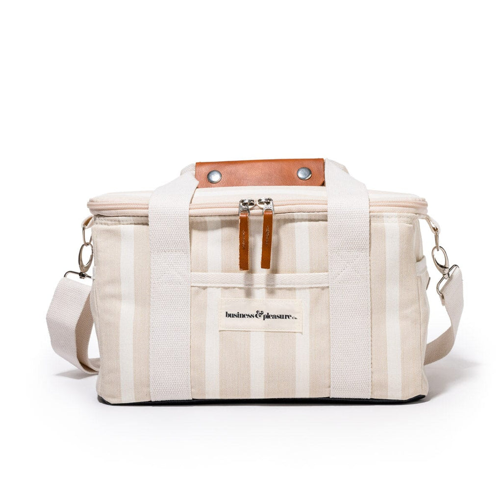 The Premium Cooler Bag - Monaco Natural Stripe Premium Cooler Business & Pleasure Co 