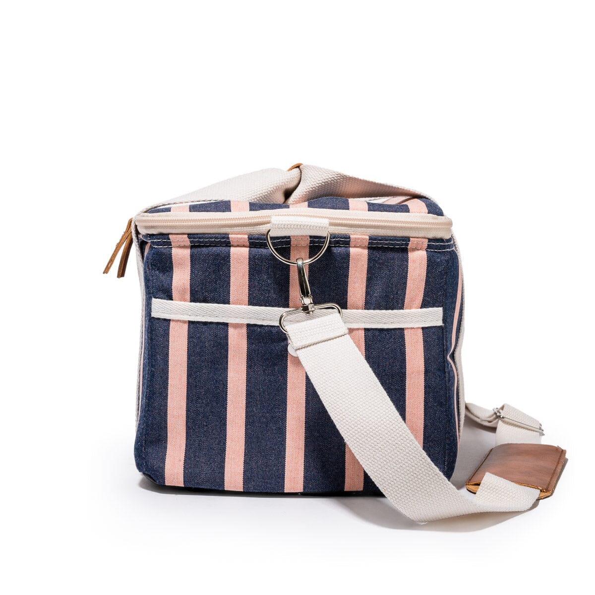 The Premium Cooler Bag - Monaco Navy And Pink Stripe Premium Cooler Business & Pleasure Co 