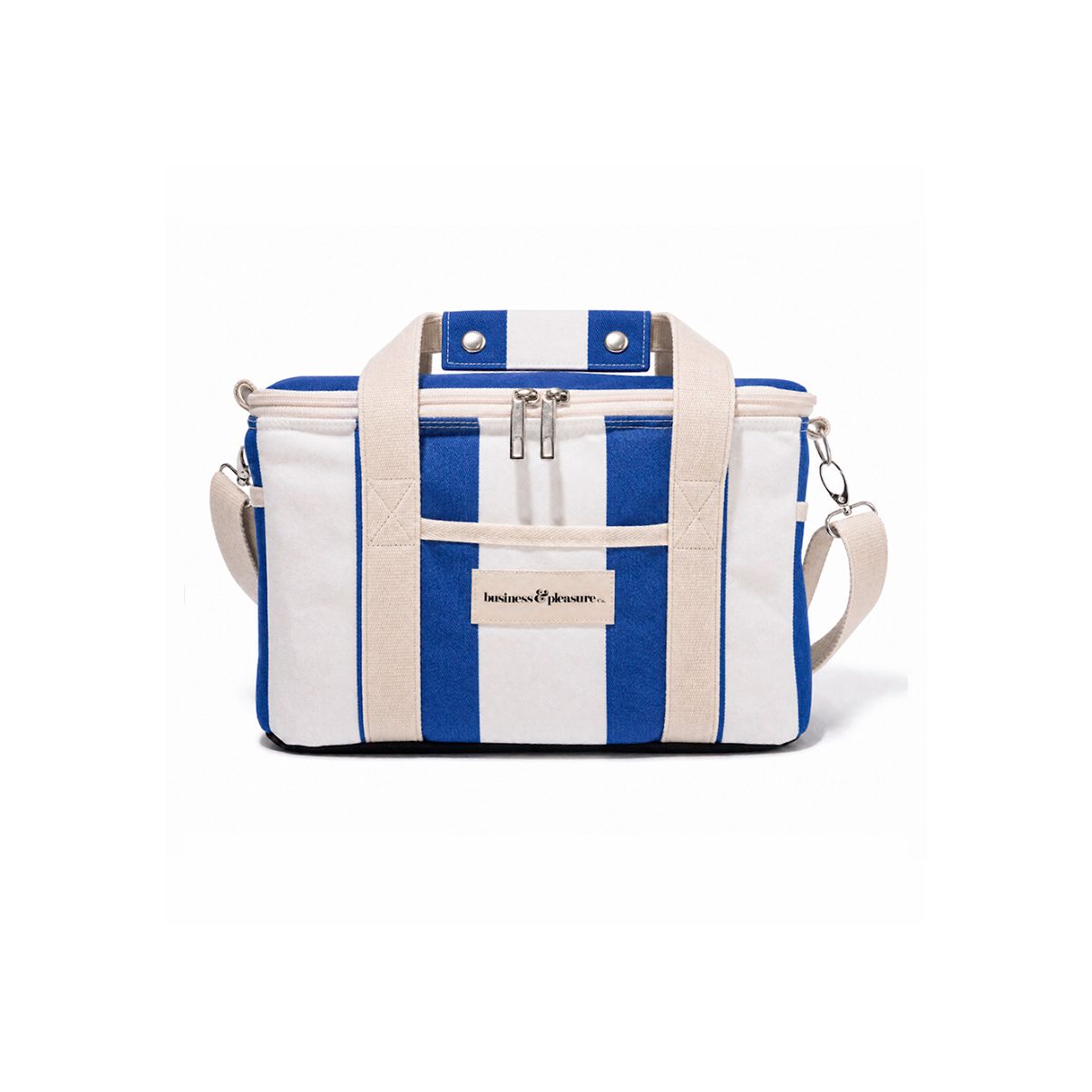 The Holiday Cooler Holiday Cooler Business & Pleasure Co. Crew Mediterranean Blue Stripe 