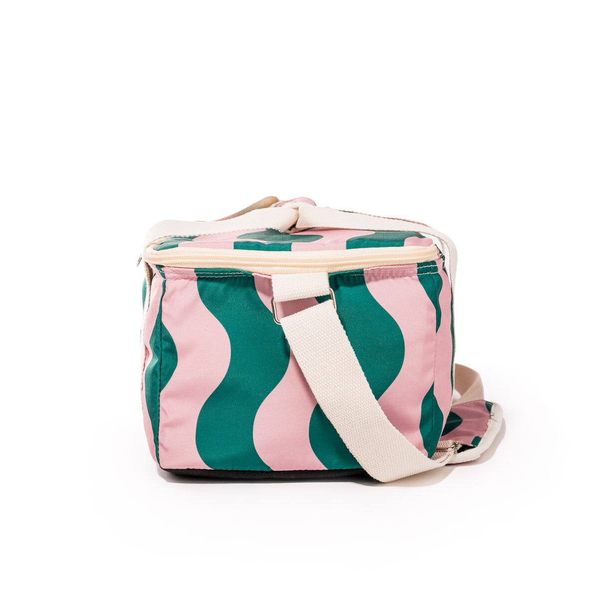 The Holiday Cooler Bag - Ocean Green And Pink Stripe Holiday Cooler Business & Pleasure Co 