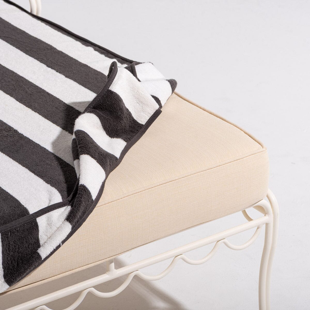 The Lounger Towel - Crew Vintage Black Stripe Lounger Towel Business & Pleasure Co. 