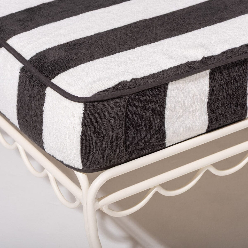 The Lounger Towel - Crew Vintage Black Stripe Lounger Towel Business & Pleasure Co. 