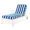 The Lounger Towel - Crew Mediterranean Blue Stripe Lounger Towel Business & Pleasure Co. 