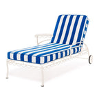 The Lounger Towel - Crew Mediterranean Blue Stripe Lounger Towel Business & Pleasure Co. 