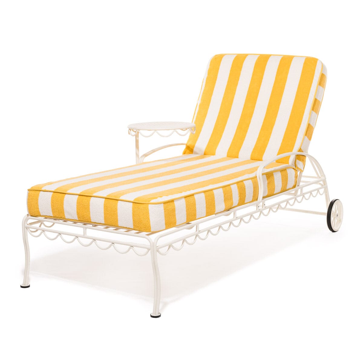 The Lounger Towel - Crew Mimosa Yellow Stripe Lounger Towel Business & Pleasure Co. 