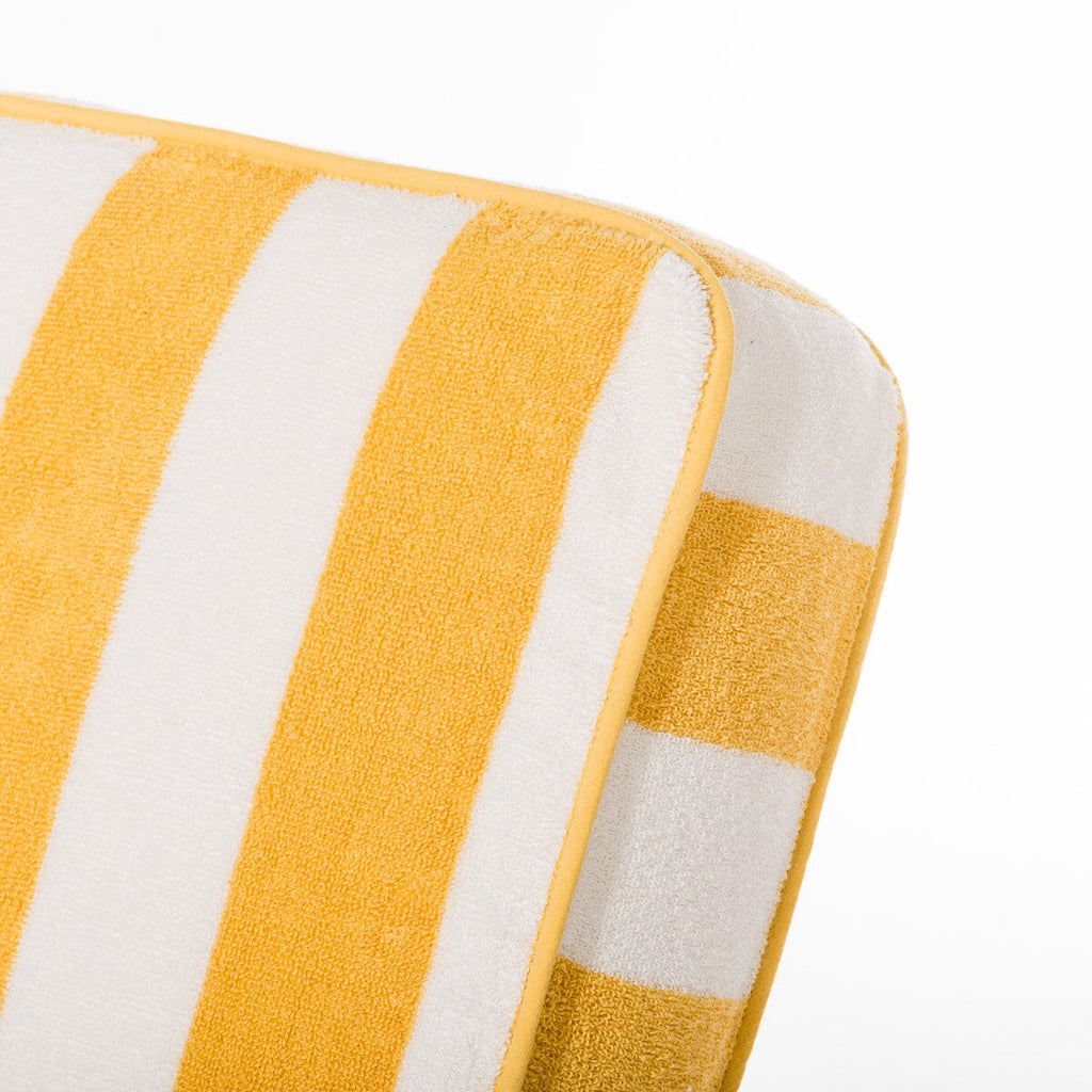 The Lounger Towel - Crew Mimosa Yellow Stripe Lounger Towel Business & Pleasure Co. 