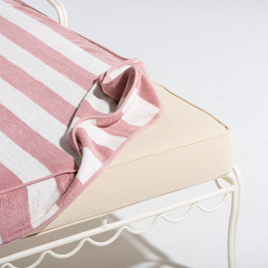 The Lounger Towel - Crew Pink Stripe Lounger Towel Business & Pleasure Co. 