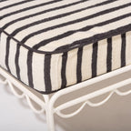 The Lounger Towel - Monaco Black Stripe Lounger Towel Business & Pleasure Co. 