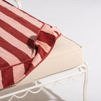 The Lounger Towel - Terry Terracotta Stripe Lounger Towel Business & Pleasure Co. 
