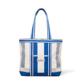 The Mesh Beach Bag Business & Pleasure Co. Crew Mediterranean Blue Stripe 
