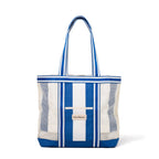 The Mesh Beach Bag Business & Pleasure Co. Crew Mediterranean Blue Stripe 