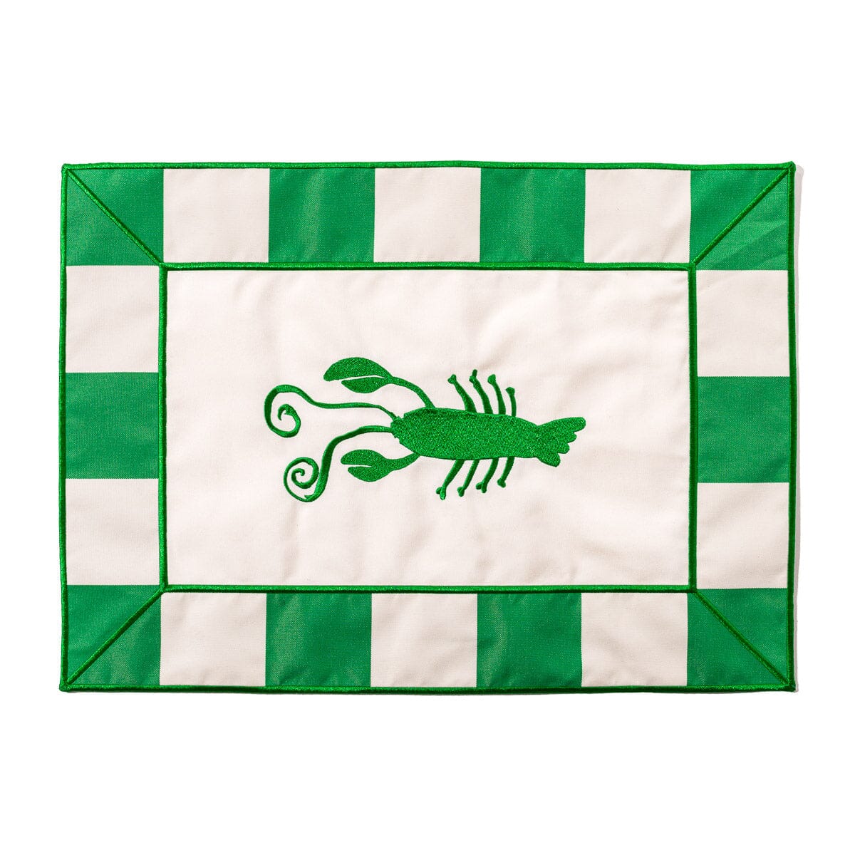 The Placemat - Crew Canyon Green Stripe Placemat Business & Pleasure Co. 